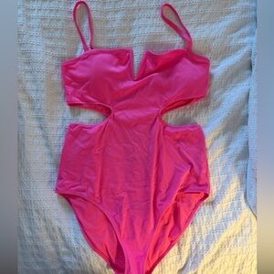 Aerie Hot Pink One Piece Swimsuit